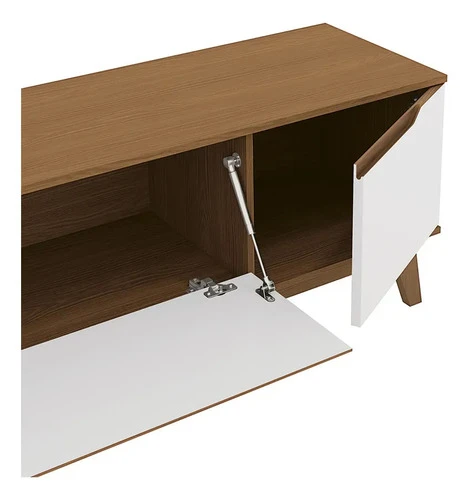 Foto detalhada do Rack Kappesberg Canela e Branco Brilho - Avaliação e Review do Faro Guia (imagem 6)
