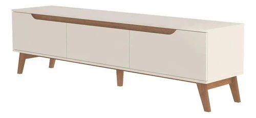 Foto detalhada do Rack Moderno Liverpool Yescasa Off White - Avaliação e Review do Faro Guia (imagem 4)