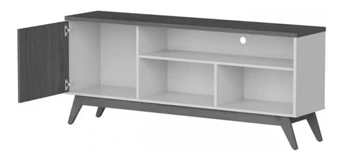 Foto detalhada do Rack Retrô Giga Móveis Malbec Wood 55" - Avaliação e Review do Faro Guia (imagem 5)