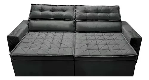 Foto detalhada do Sofá Cama Retrátil Belém Velusoft - Avaliação e Review do Faro Guia (imagem 2)