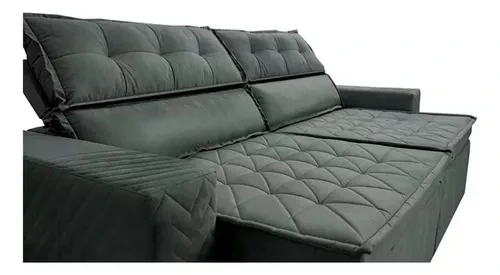 Foto detalhada do Sofá Cama Retrátil Belém Velusoft - Avaliação e Review do Faro Guia (imagem 6)