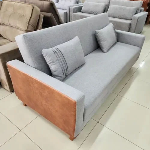 Foto detalhada do Sofá Cama 3 Lugares Yara Linho - Avaliação e Review do Faro Guia (imagem 3)