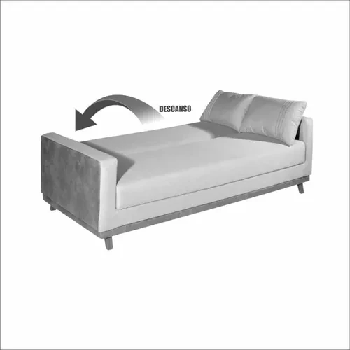 Foto detalhada do Sofá Cama 3 Lugares Yara Linho - Avaliação e Review do Faro Guia (imagem 5)