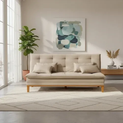 Foto detalhada do Sofá Cama Mobly Aconchego e Versatilidade - Avaliação e Review do Faro Guia (imagem 4)