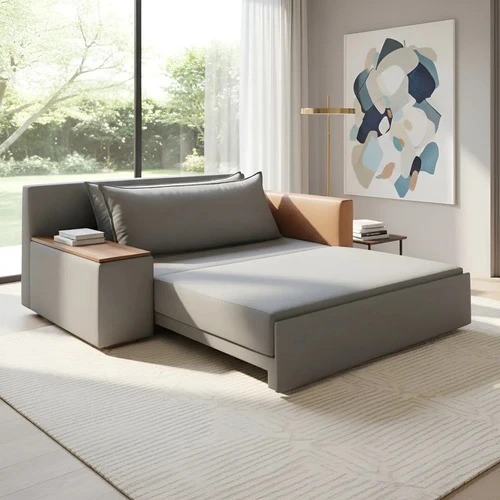 Sofá Cama Retrátil Panamá Com Baú